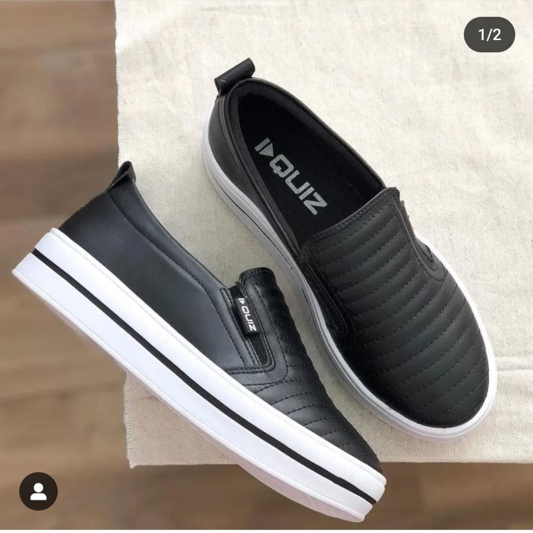 Tênis Casual Calce Fácil Dia Dia Trabalho Lazer Quiz Confortável 3