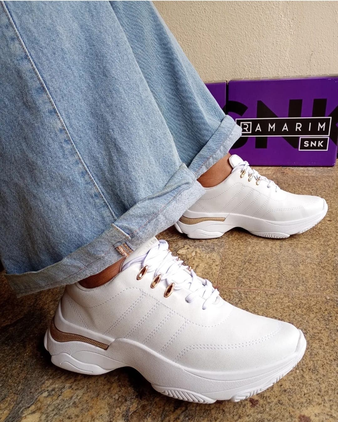 Tênis Casual Feminino Flatform Dad Sneaker Ramarim 25-74202 3