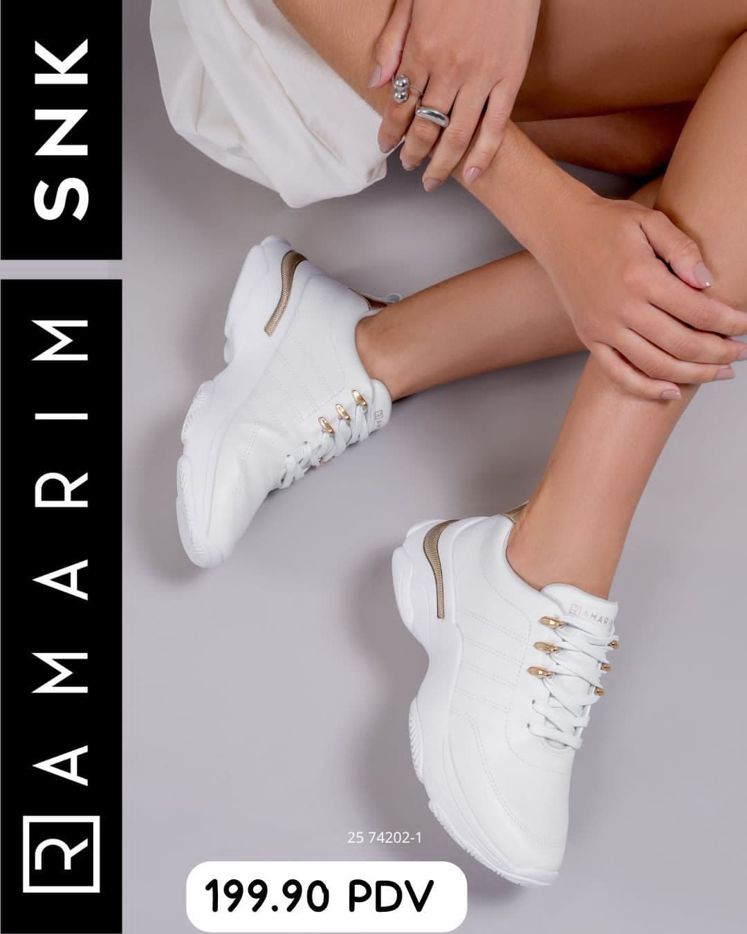 Tênis Casual Feminino Flatform Dad Sneaker Ramarim 25-74202 2